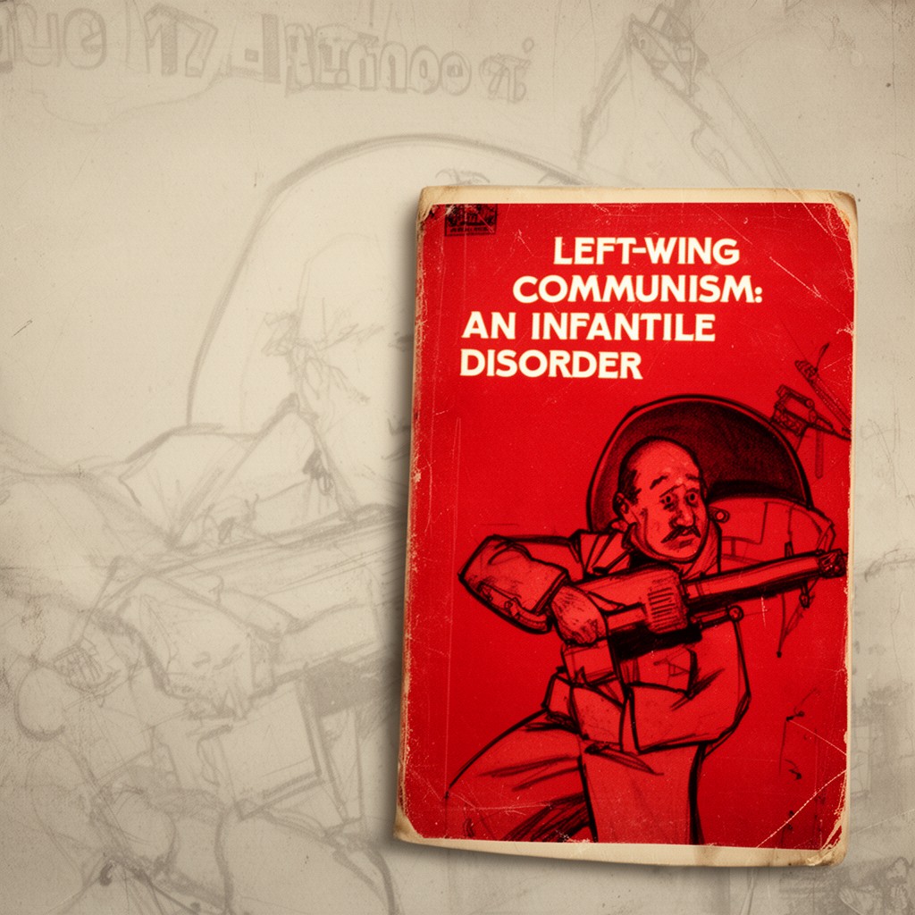 AI-generated illustration of Left-Wing Communism: An Infantile Disorder