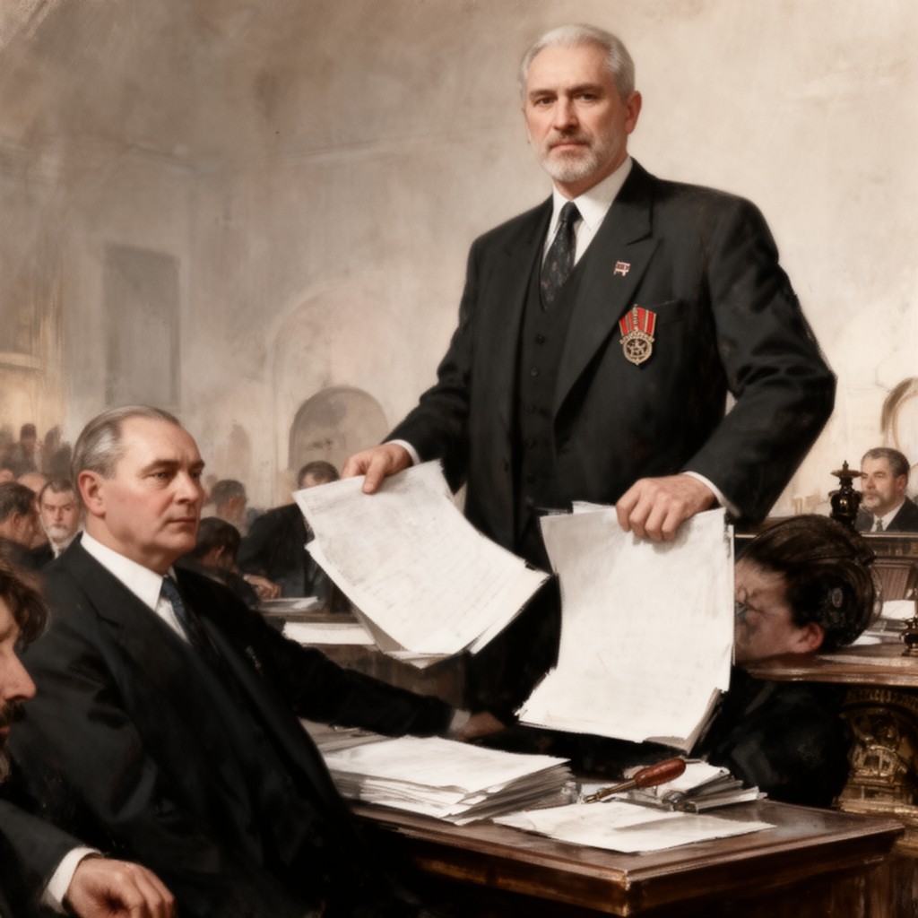 AI-generated illustration of Head of Government of the Soviet Union