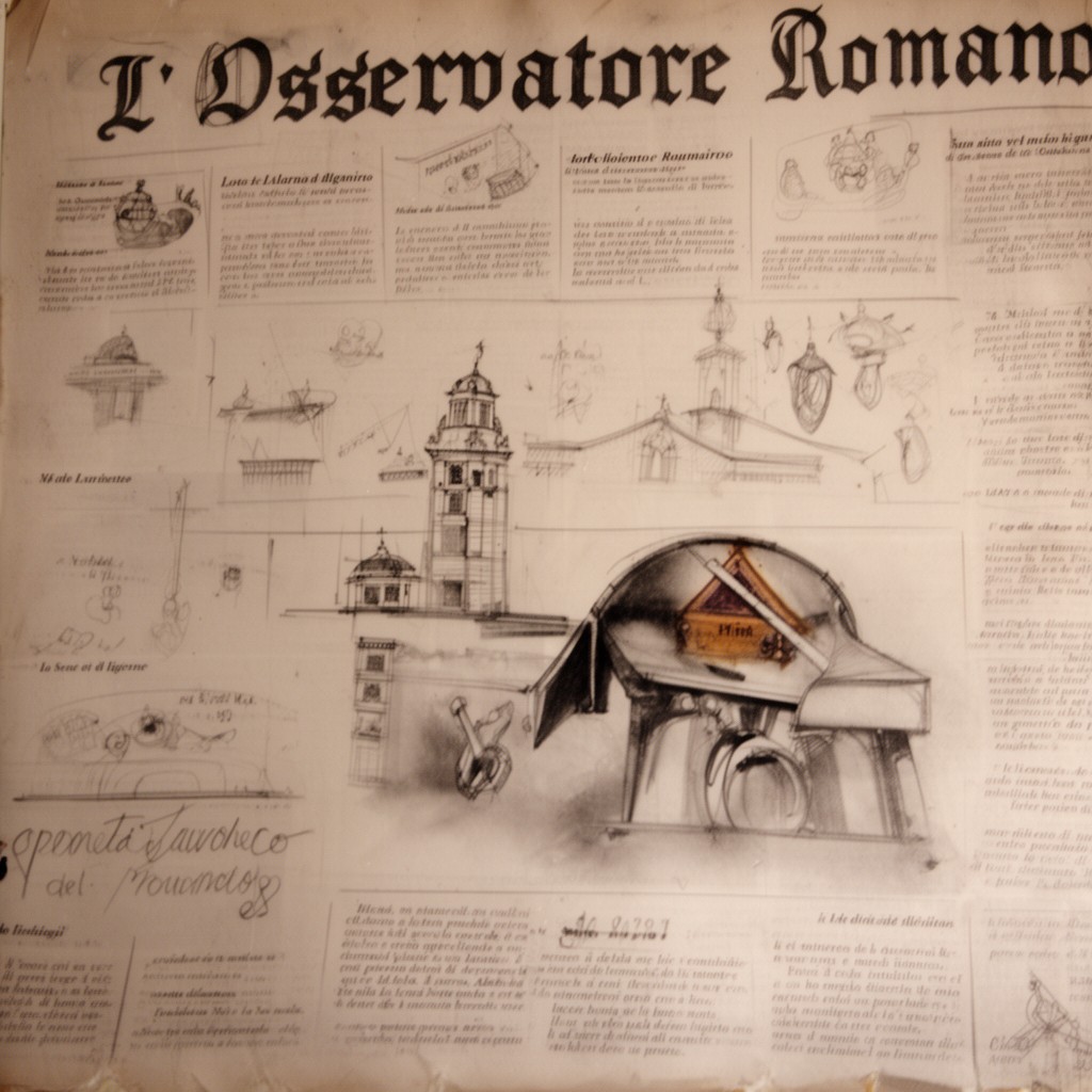 AI-generated illustration of L'Osservatore Romano