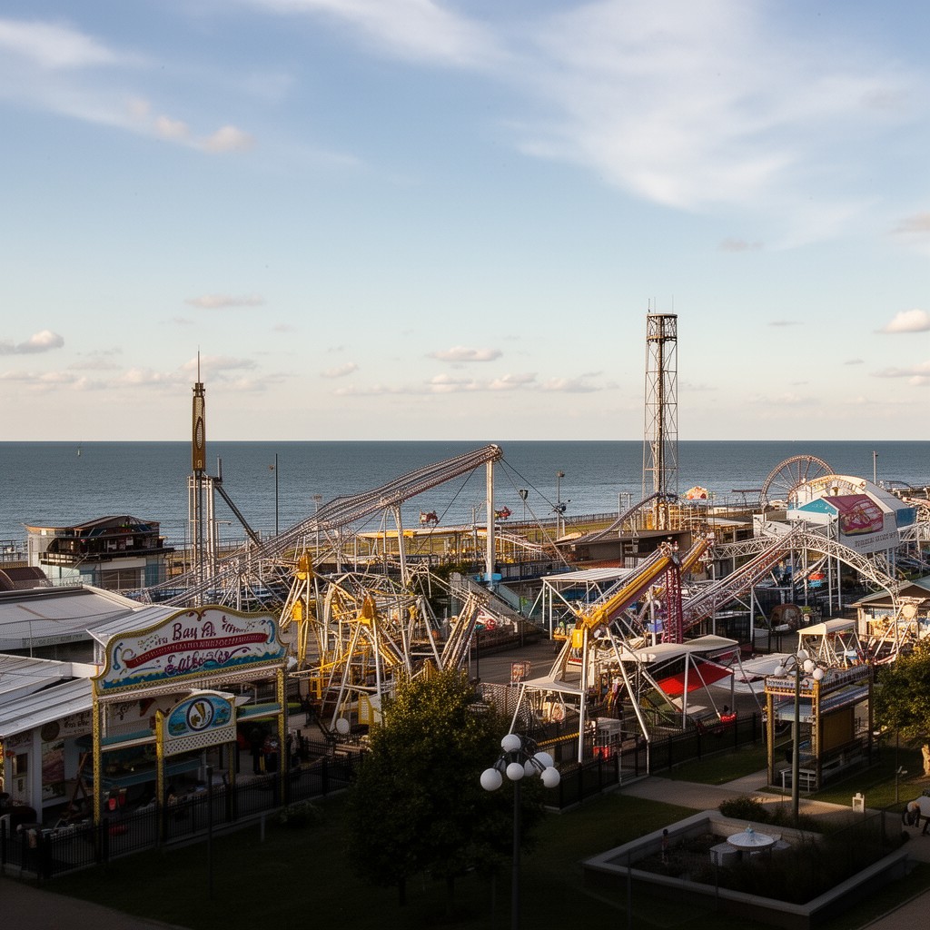 AI-generated illustration of Bay Beach Amusement Park