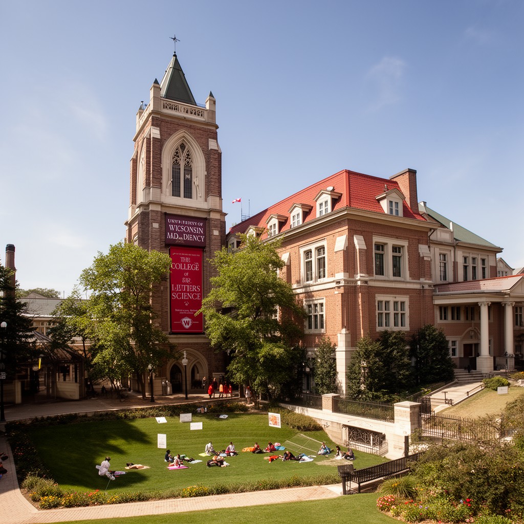 AI-generated illustration of College of Letters and Science