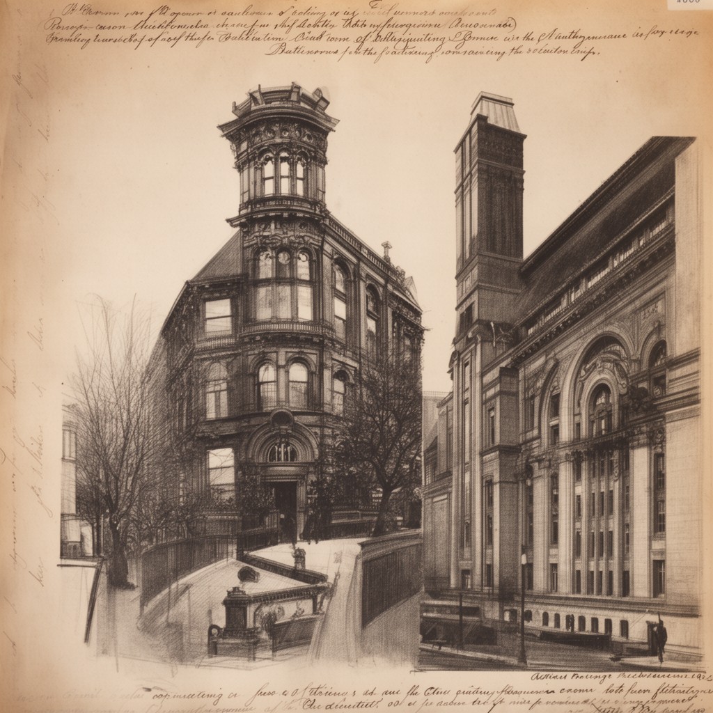 AI-generated illustration of Boston Architectural Club
