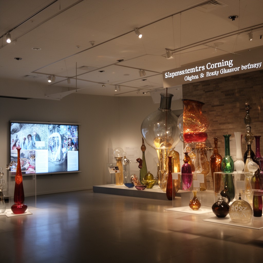AI-generated illustration of Corning Museum of Glass