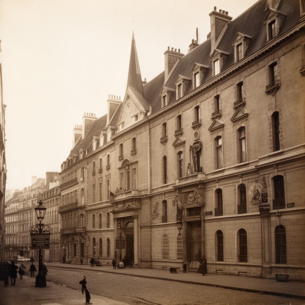 AI-generated illustration of Dominican convent on Rue Saint-Honoré, Paris
