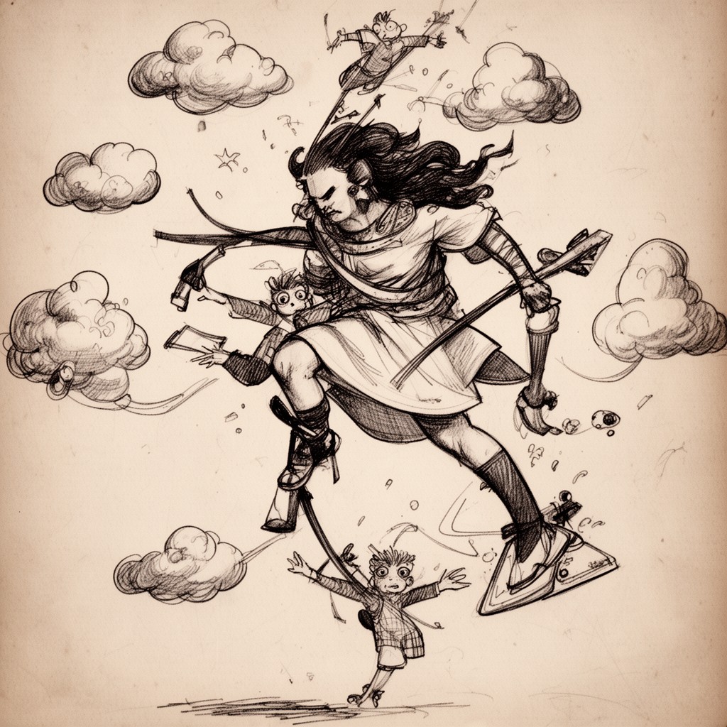 AI-generated illustration of Pheidippides
