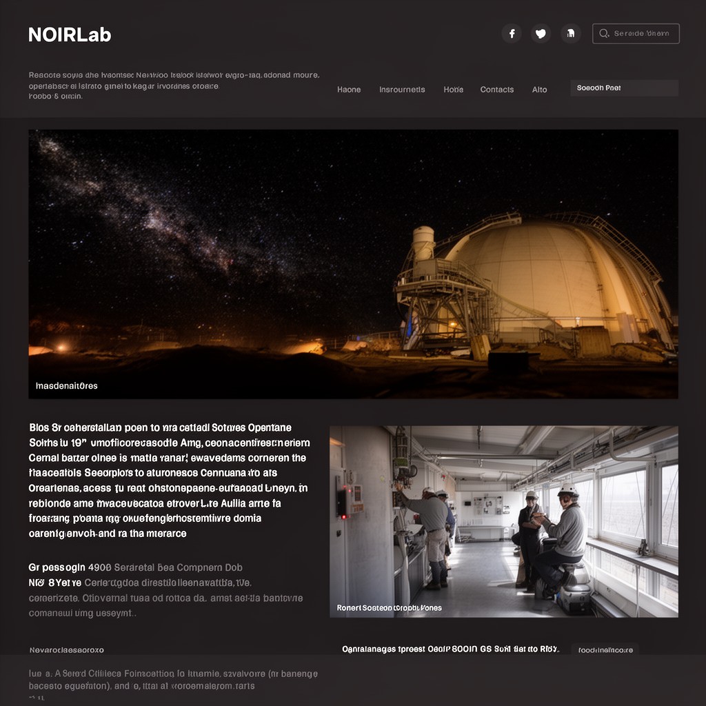 AI-generated illustration of NOIRLab