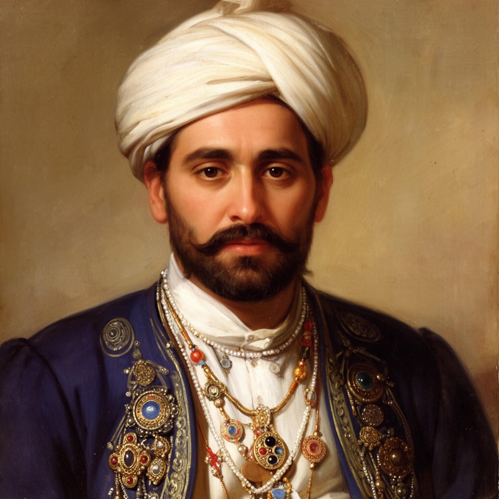 AI-generated illustration of Shuja Shah Durrani