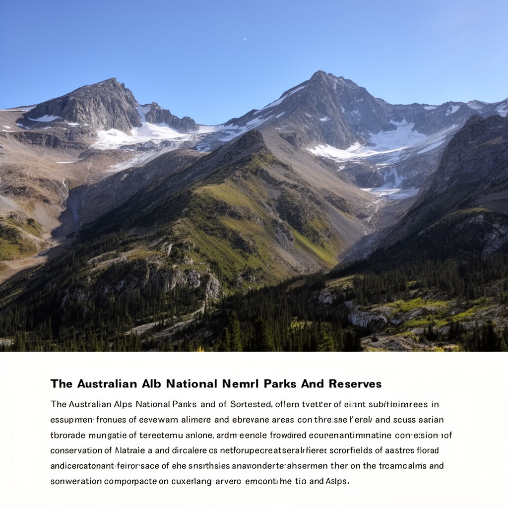 AI-generated illustration of Australian Alps National Parks and Reserves