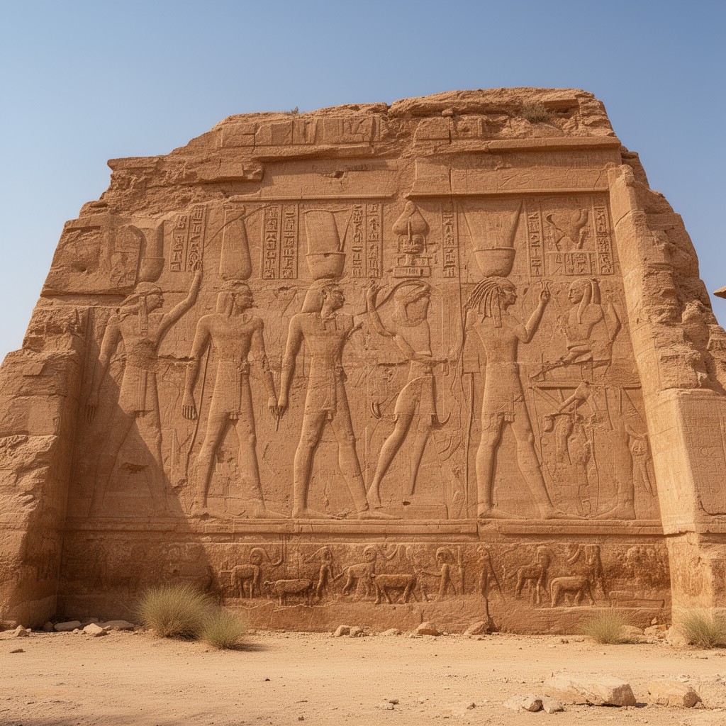 AI-generated illustration of Temple of Ramesses II at Derr