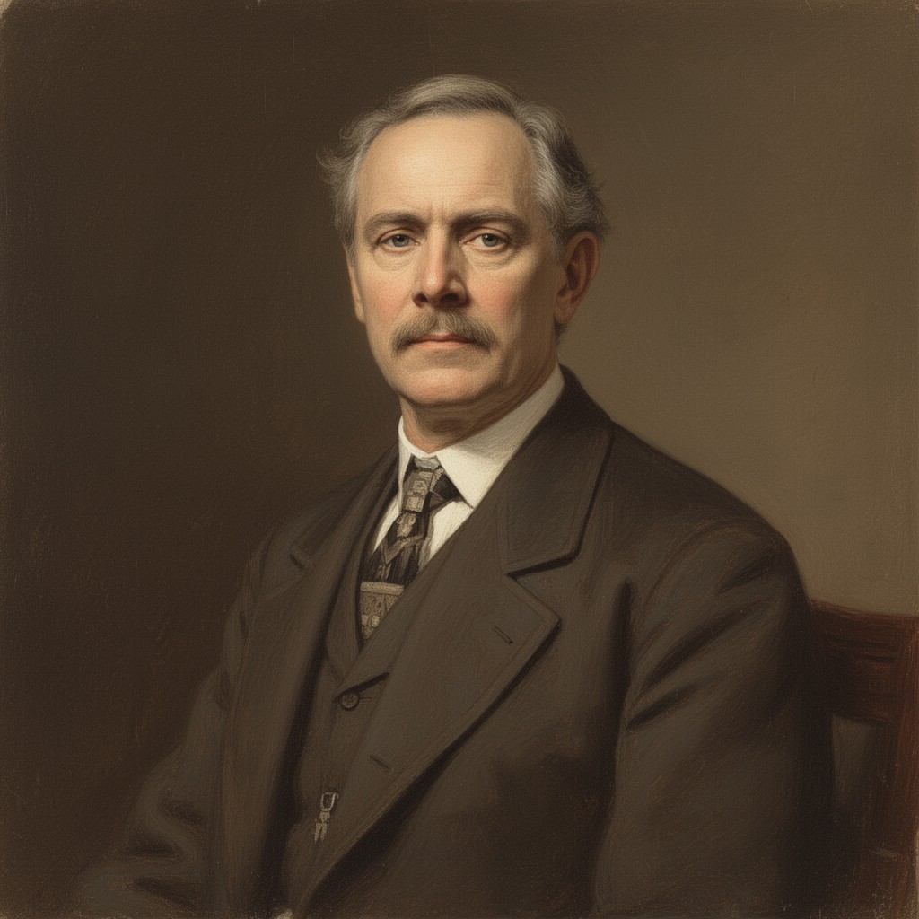 AI-generated illustration of Joseph Dixon Asquith