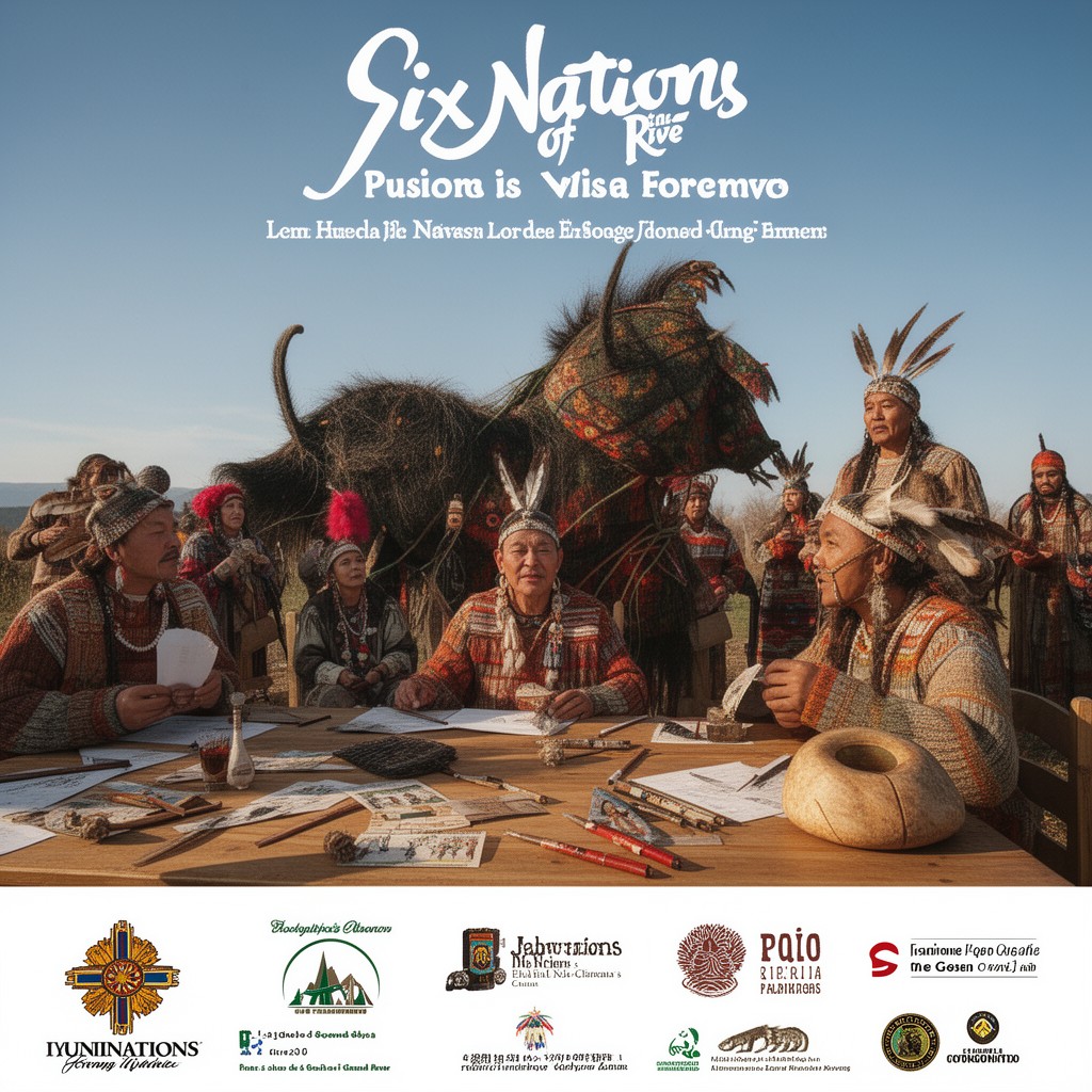 AI-generated illustration of Six Nations of the Grand River