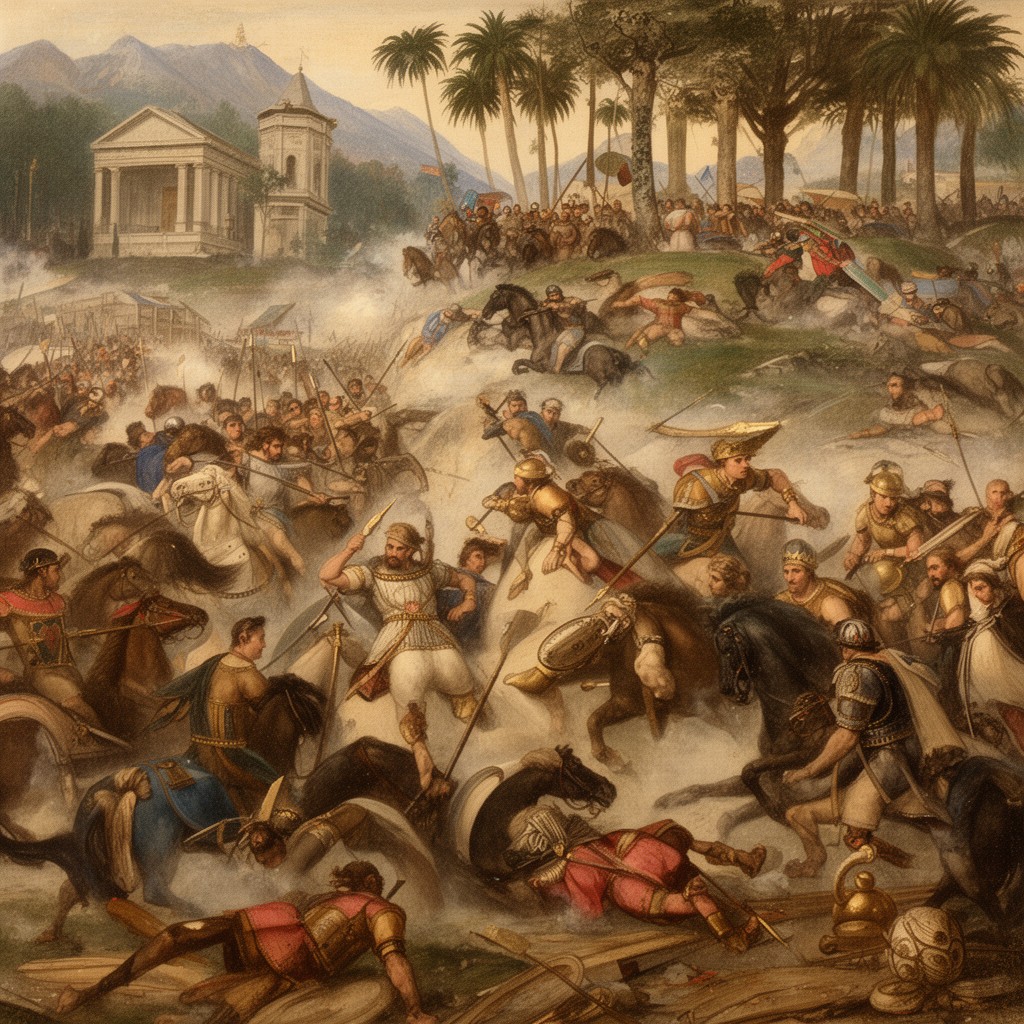 AI-generated illustration of Battle of Issus