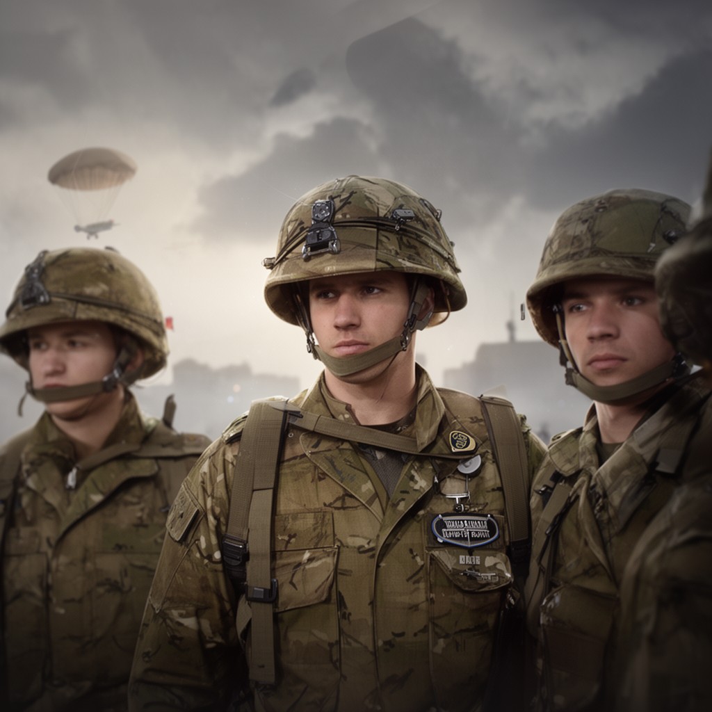 AI-generated illustration of 4th Battalion, Parachute Regiment