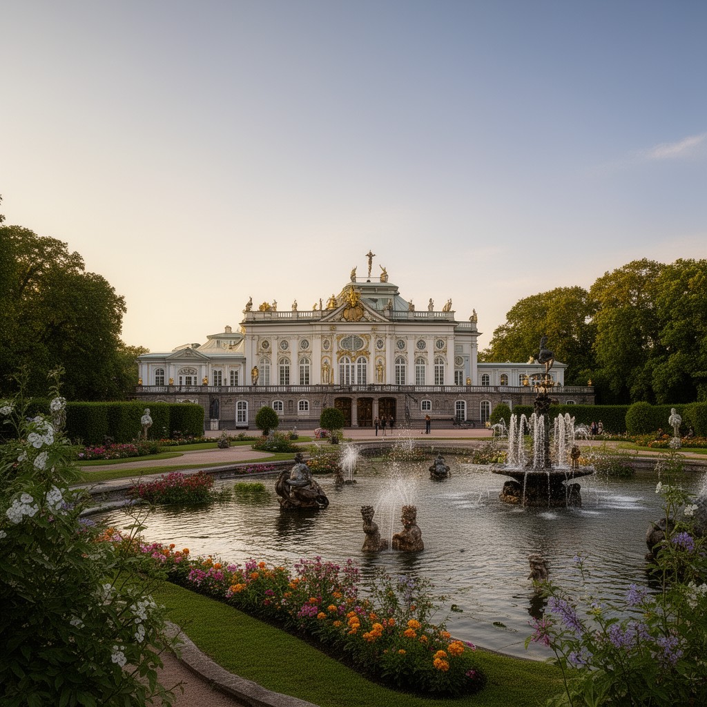 AI-generated illustration of Marly Palace