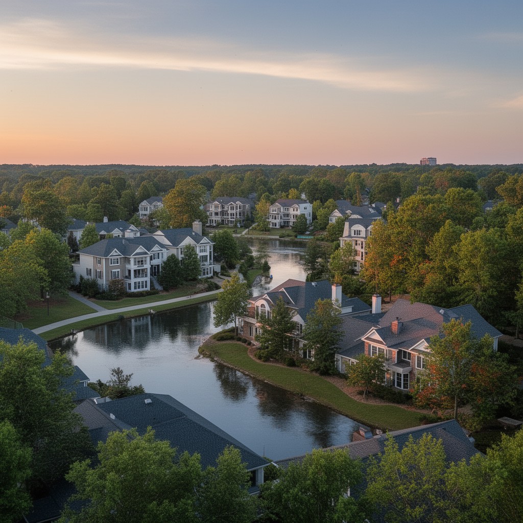 AI-generated illustration of Johns Creek, Georgia