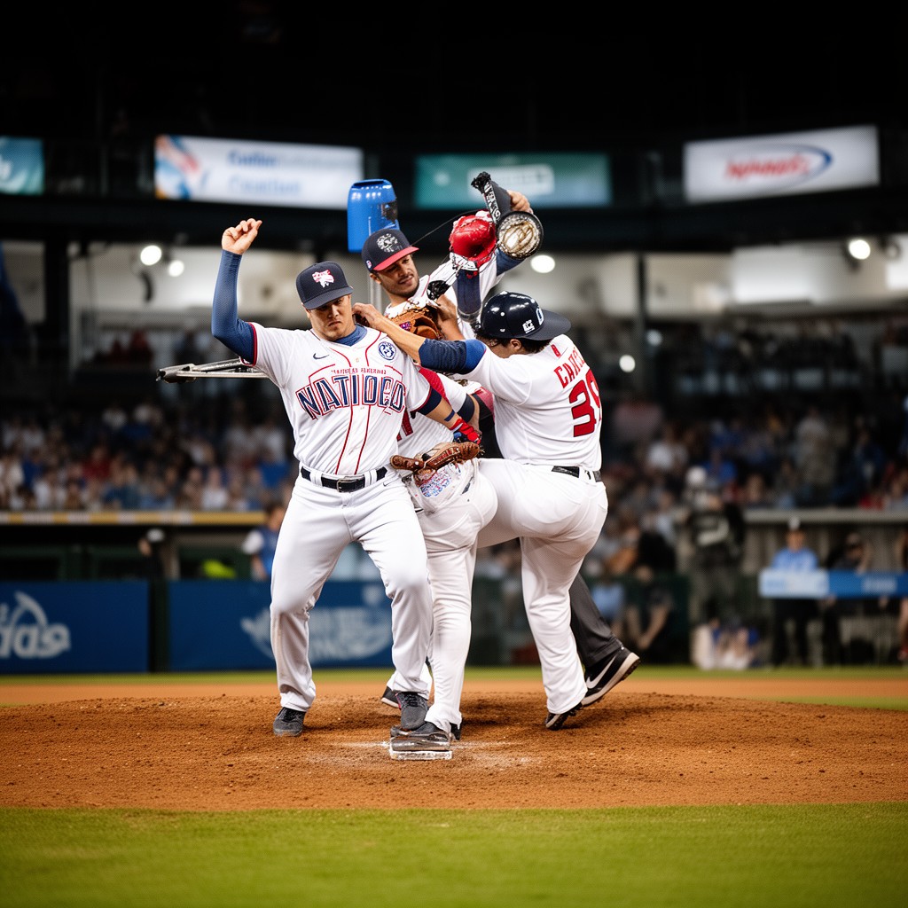 AI-generated illustration of United States national baseball team