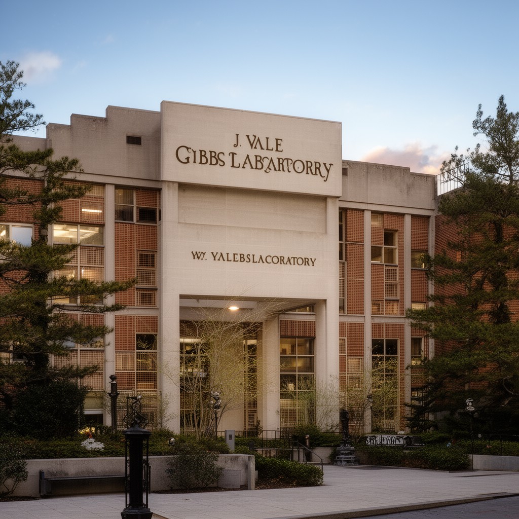 AI-generated illustration of J. W. Gibbs Laboratory