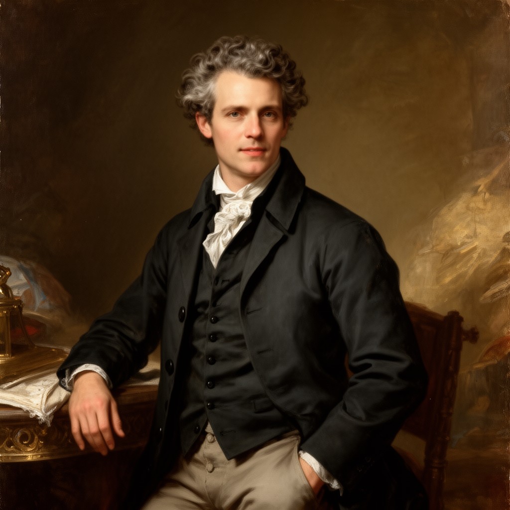 AI-generated illustration of Jean-Baptiste Marie Gautier