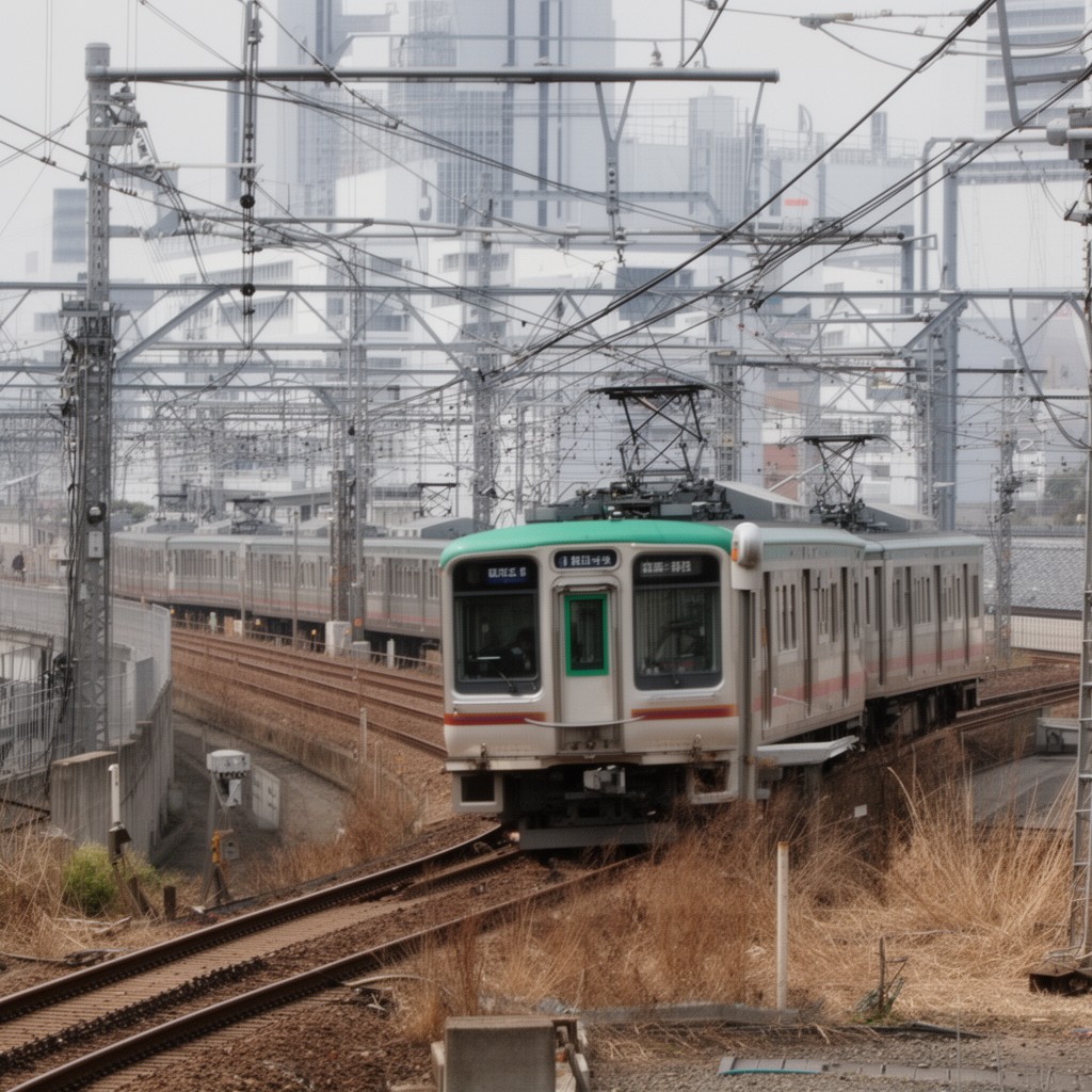 AI-generated illustration of Hankyu Railway