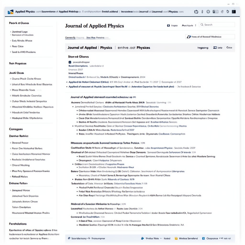 AI-generated illustration of Journal of Applied Physics