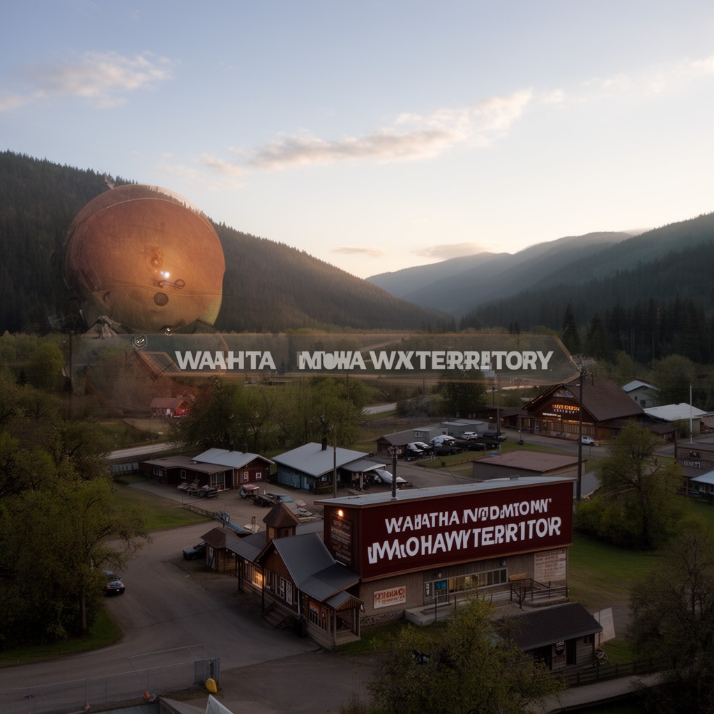 AI-generated illustration of Wahta Mohawk Territory