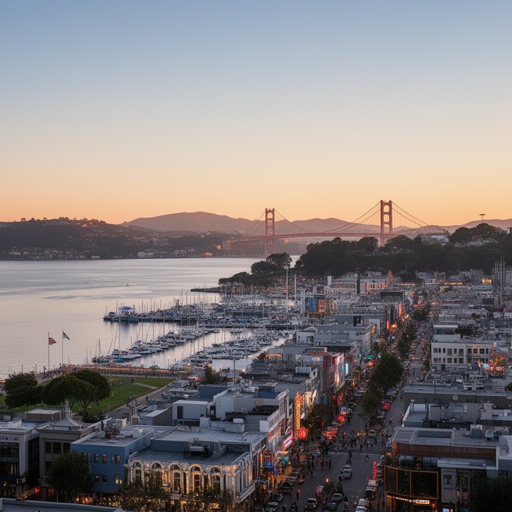 AI-generated illustration of Marina District, San Francisco