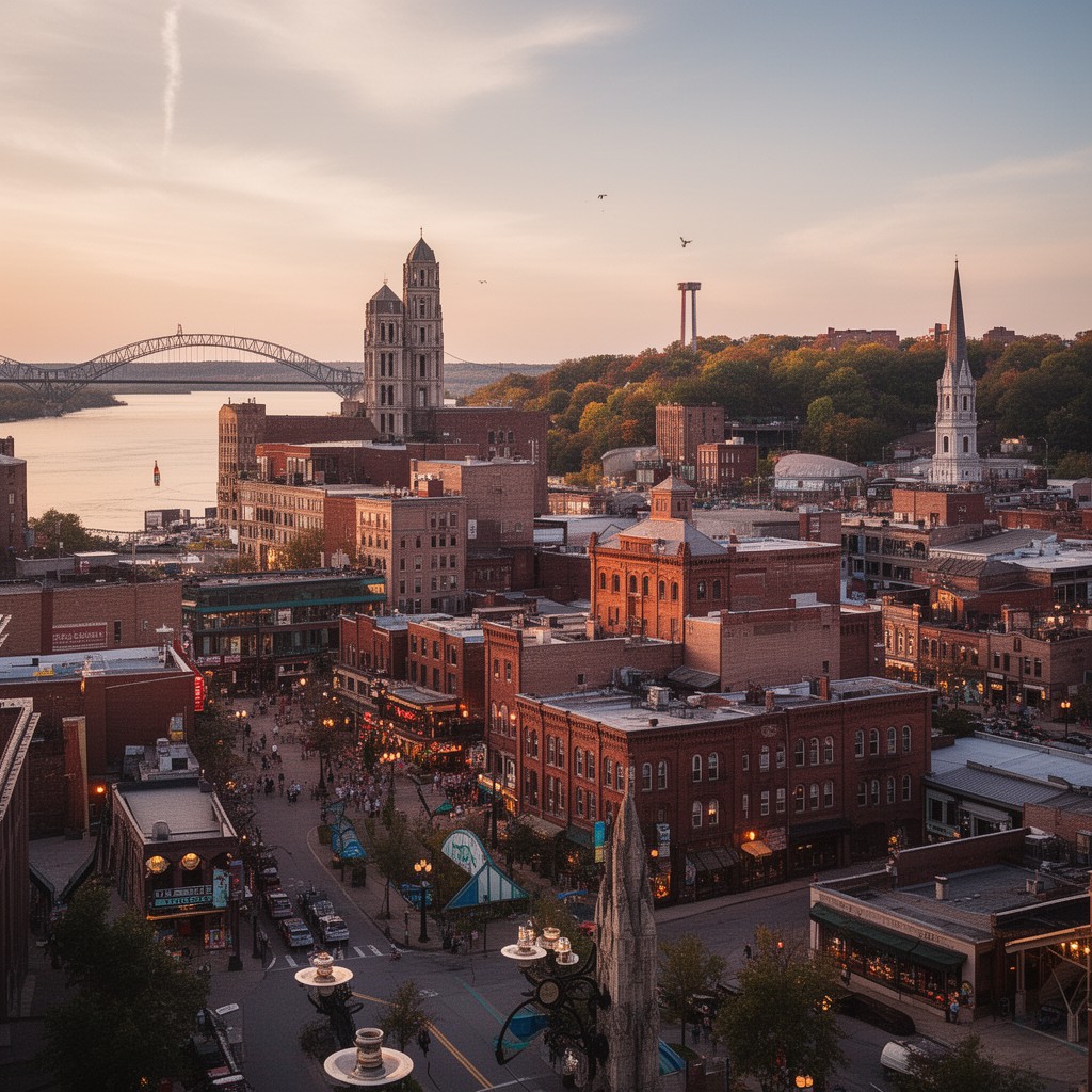AI-generated illustration of Dubuque