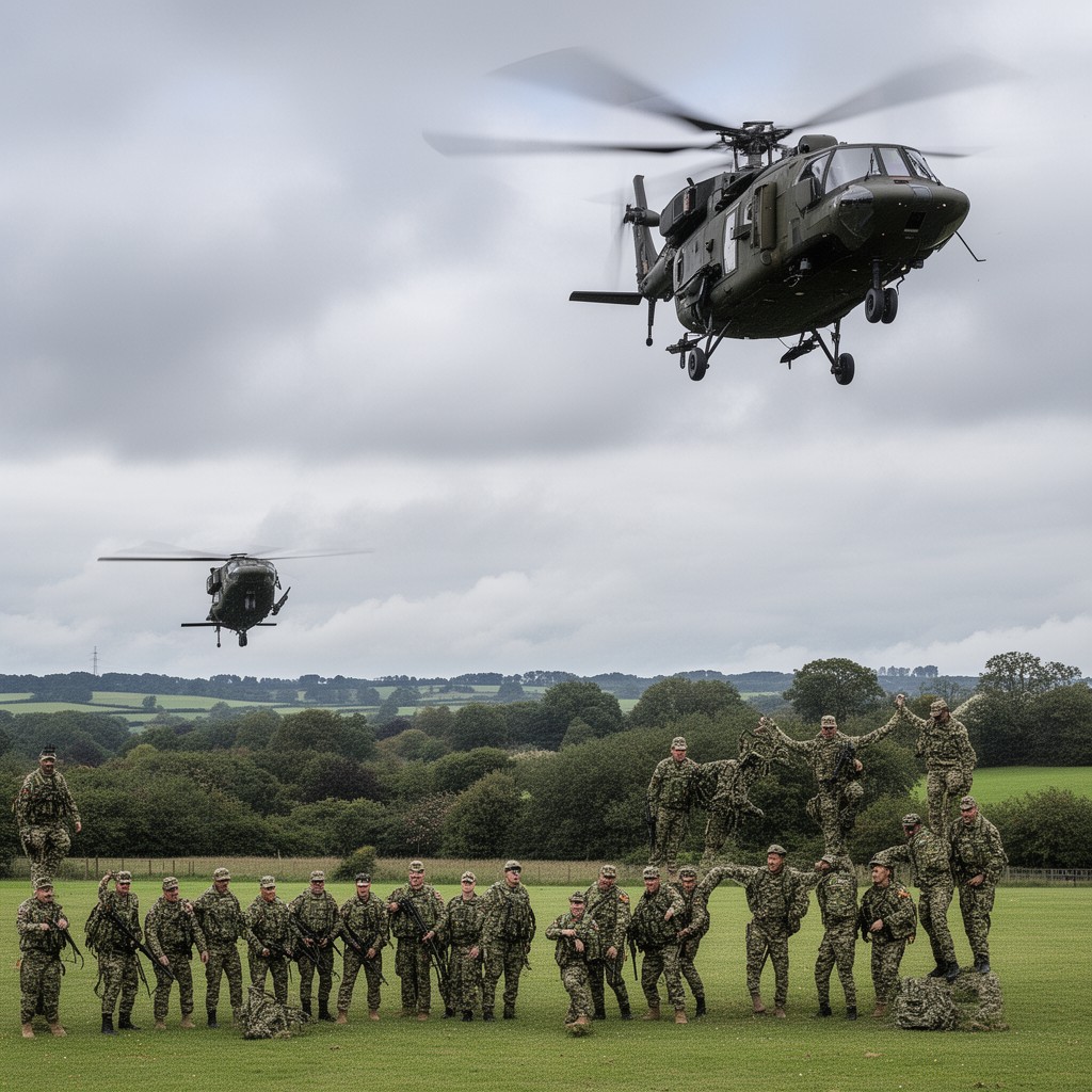 AI-generated illustration of 16 Air Assault Brigade Combat Team