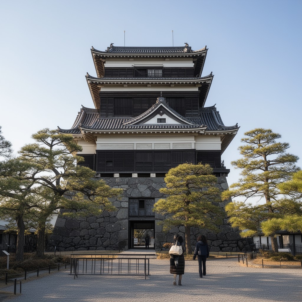 AI-generated illustration of Fushimi-yagura (turret)