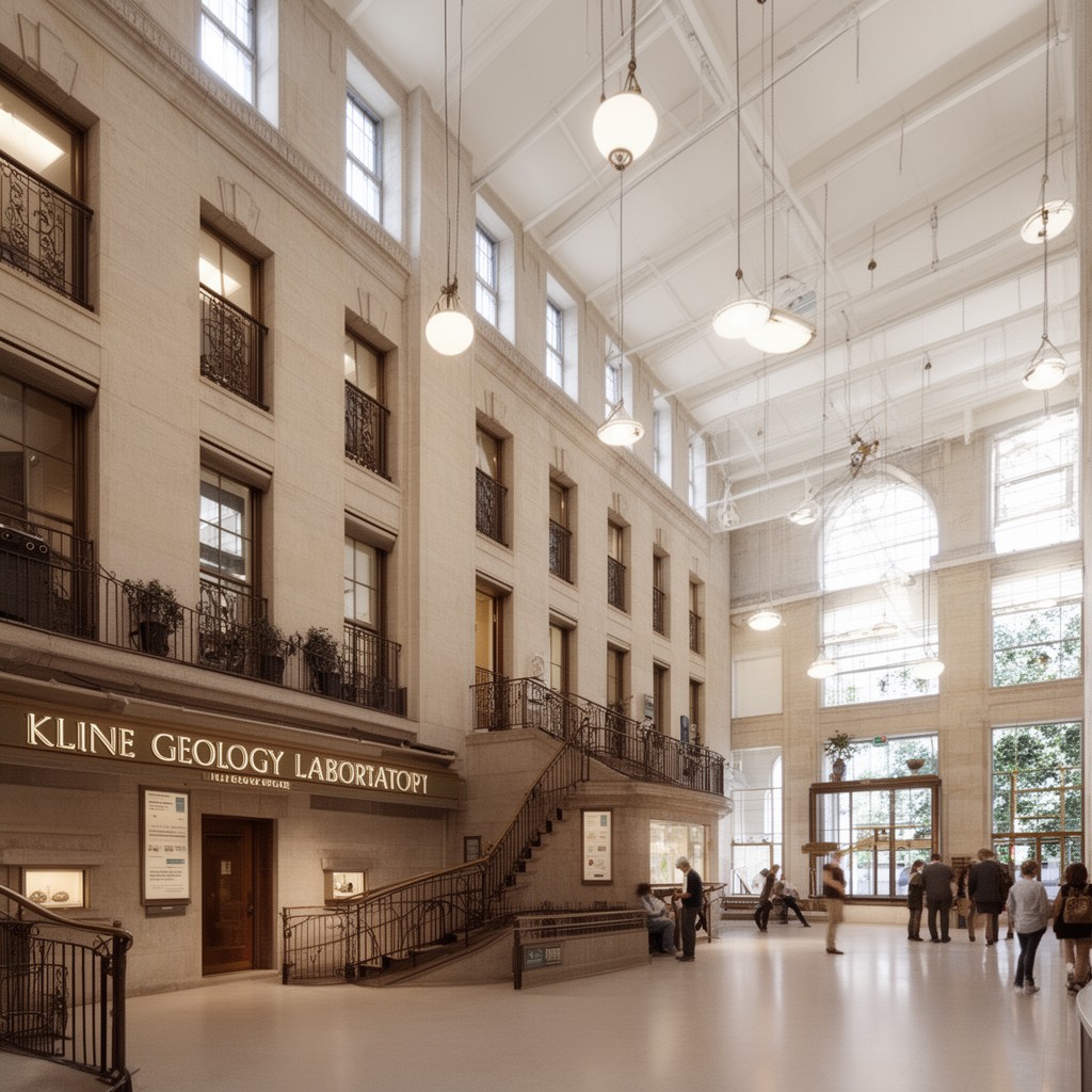 AI-generated illustration of Kline Geology Laboratory