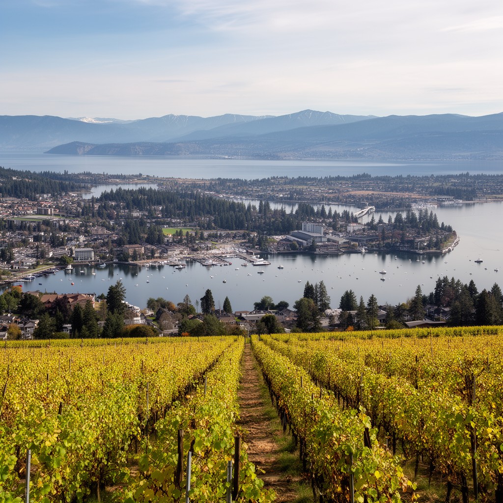 AI-generated illustration of Kelowna