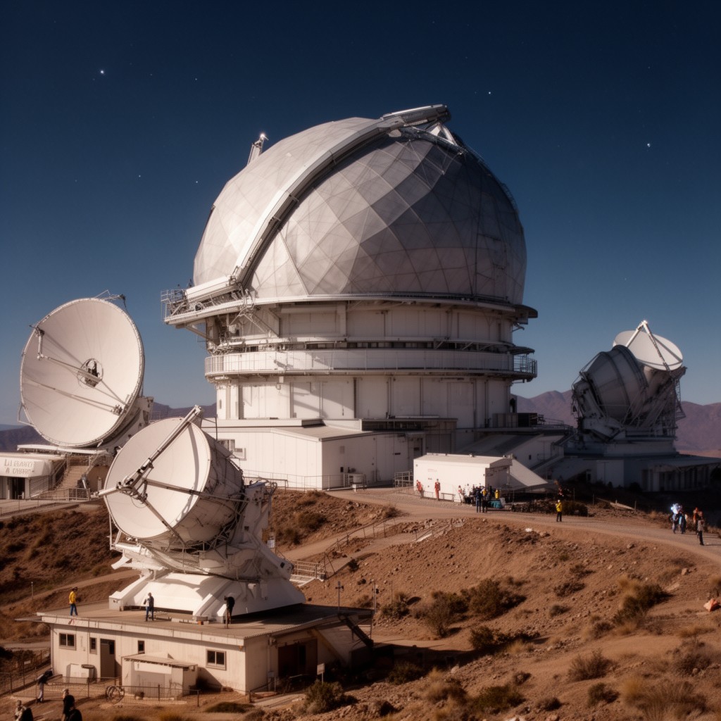 AI-generated illustration of ESO La Silla Paranal Observatory