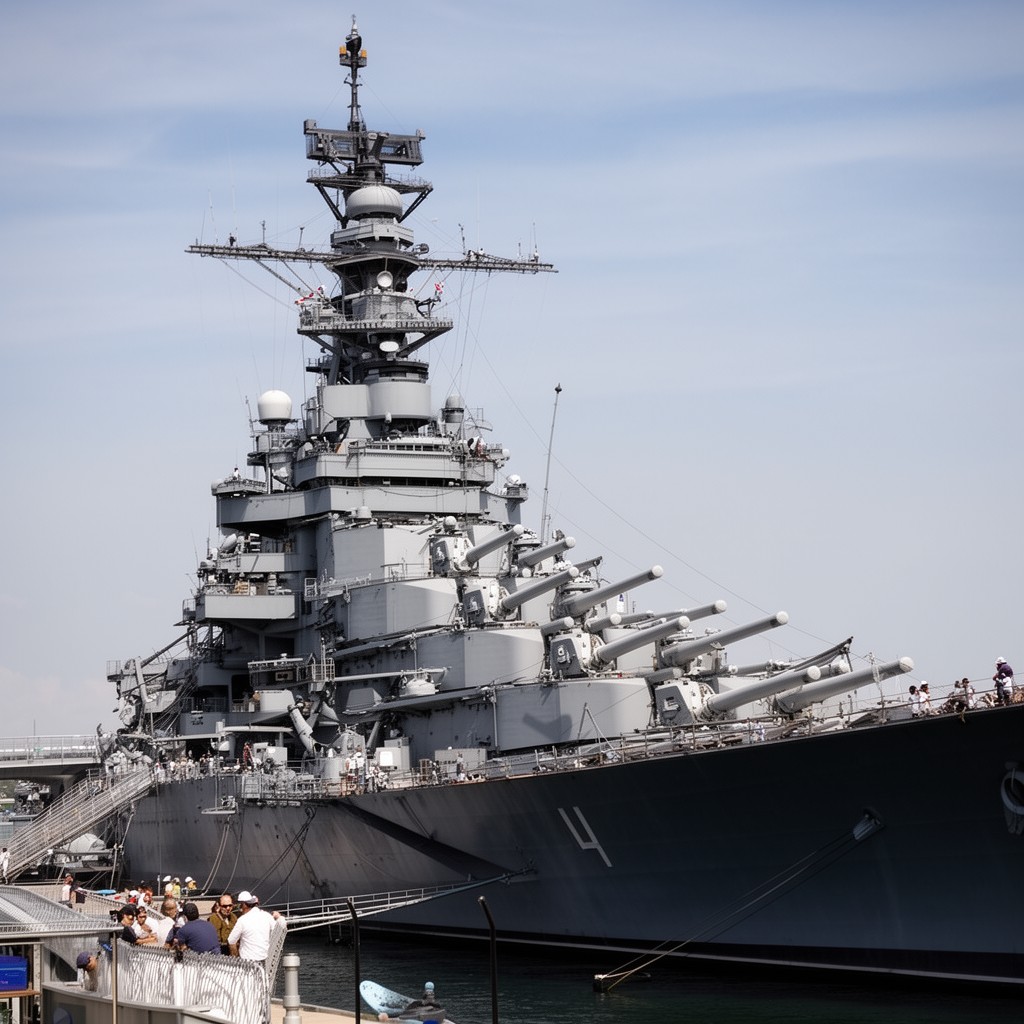 AI-generated illustration of USS New Jersey
