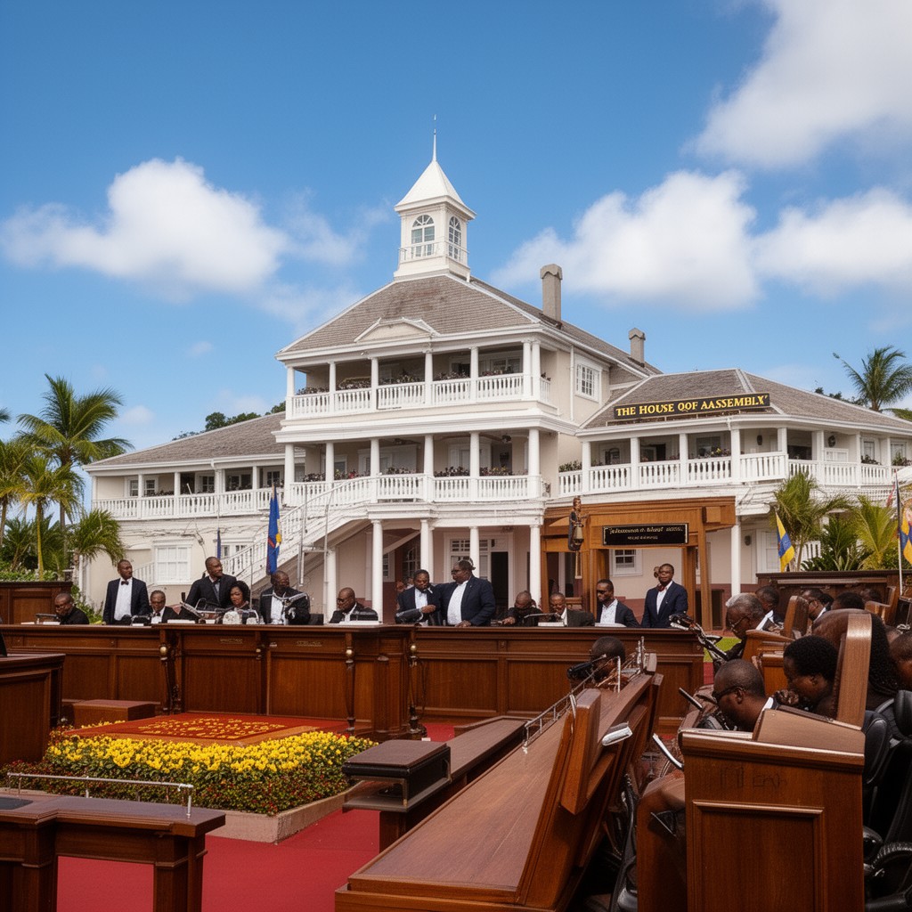 AI-generated illustration of House of Assembly of Barbados