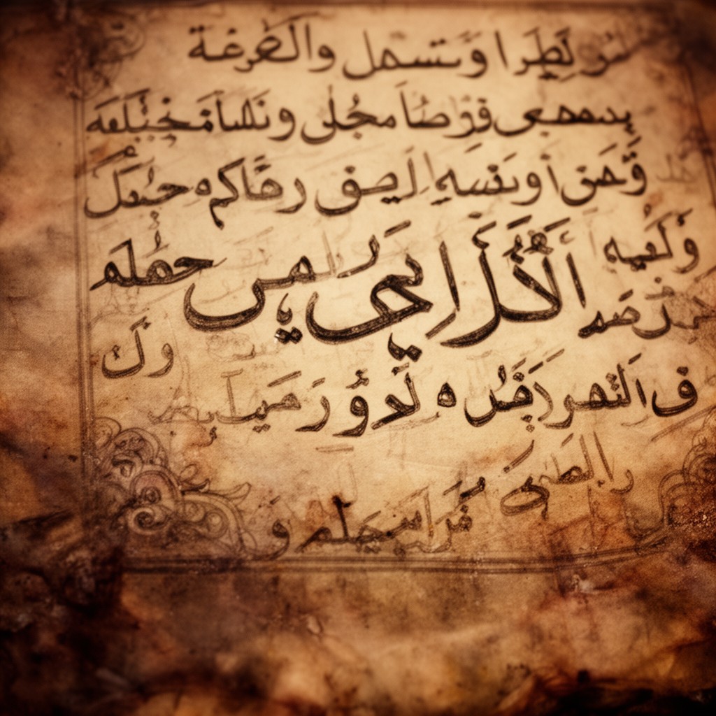 AI-generated illustration of Old Arabic