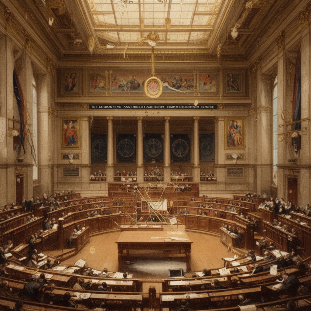 AI-generated illustration of Legislative Assembly (France)