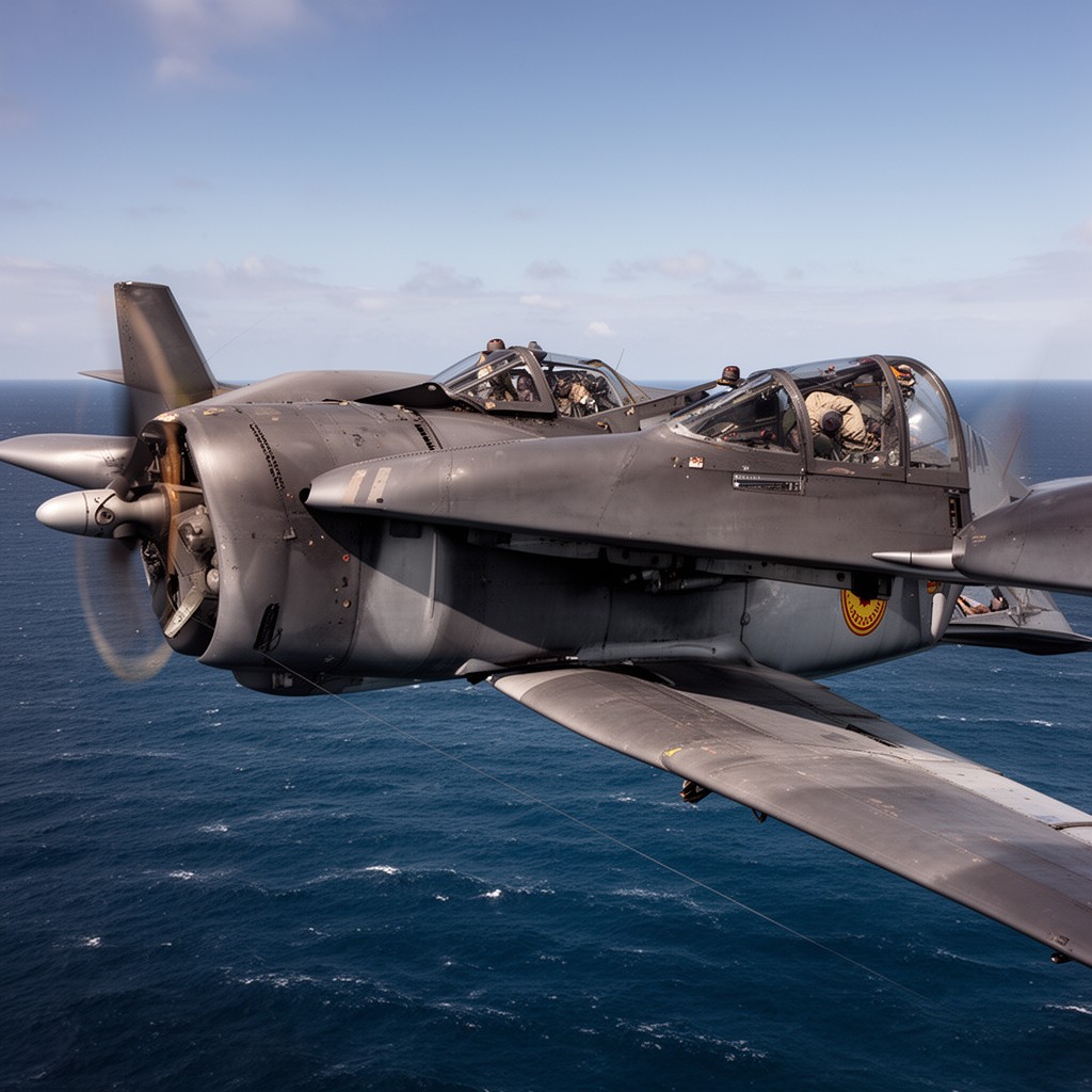 AI-generated illustration of Grumman F6F Hellcat