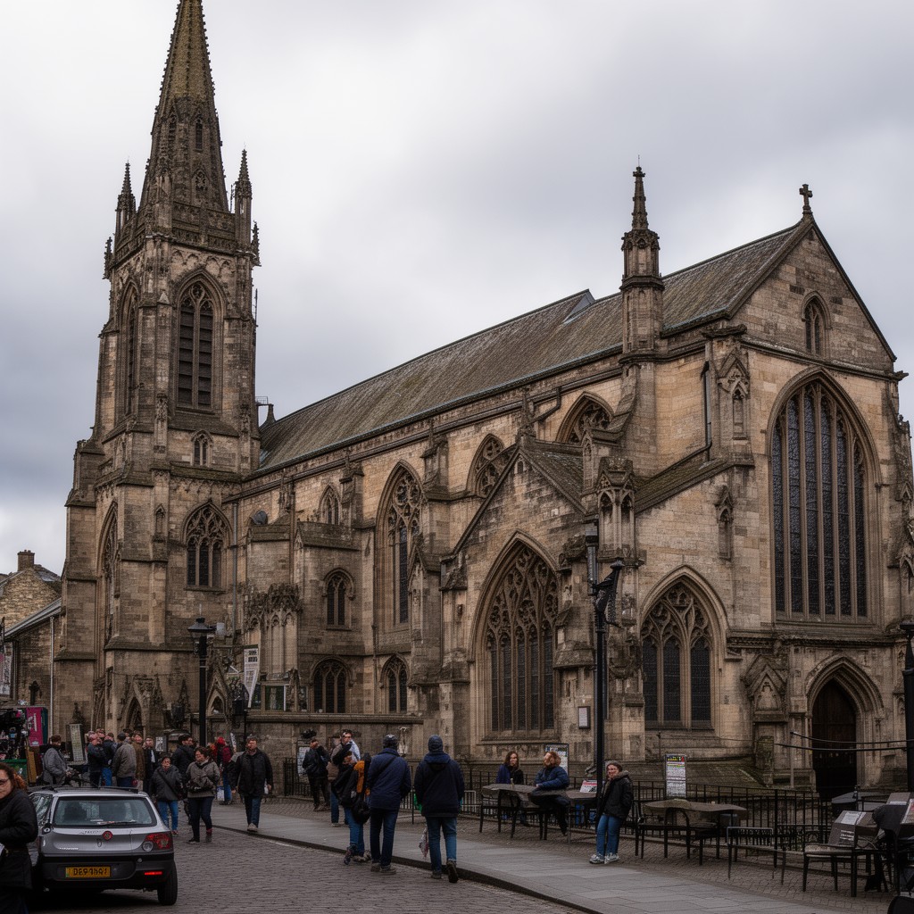 AI-generated illustration of Llandaff Cathedral