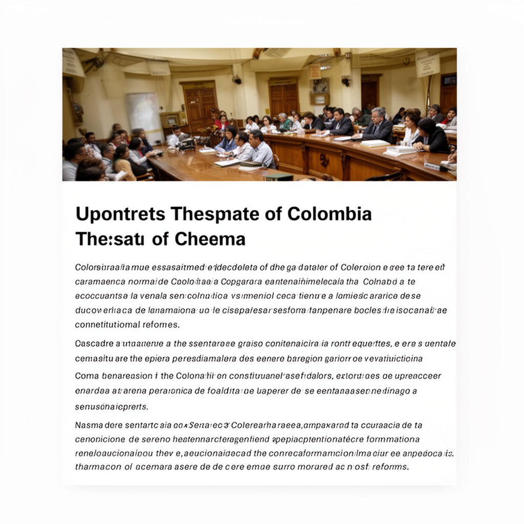 AI-generated illustration of Senate of Colombia