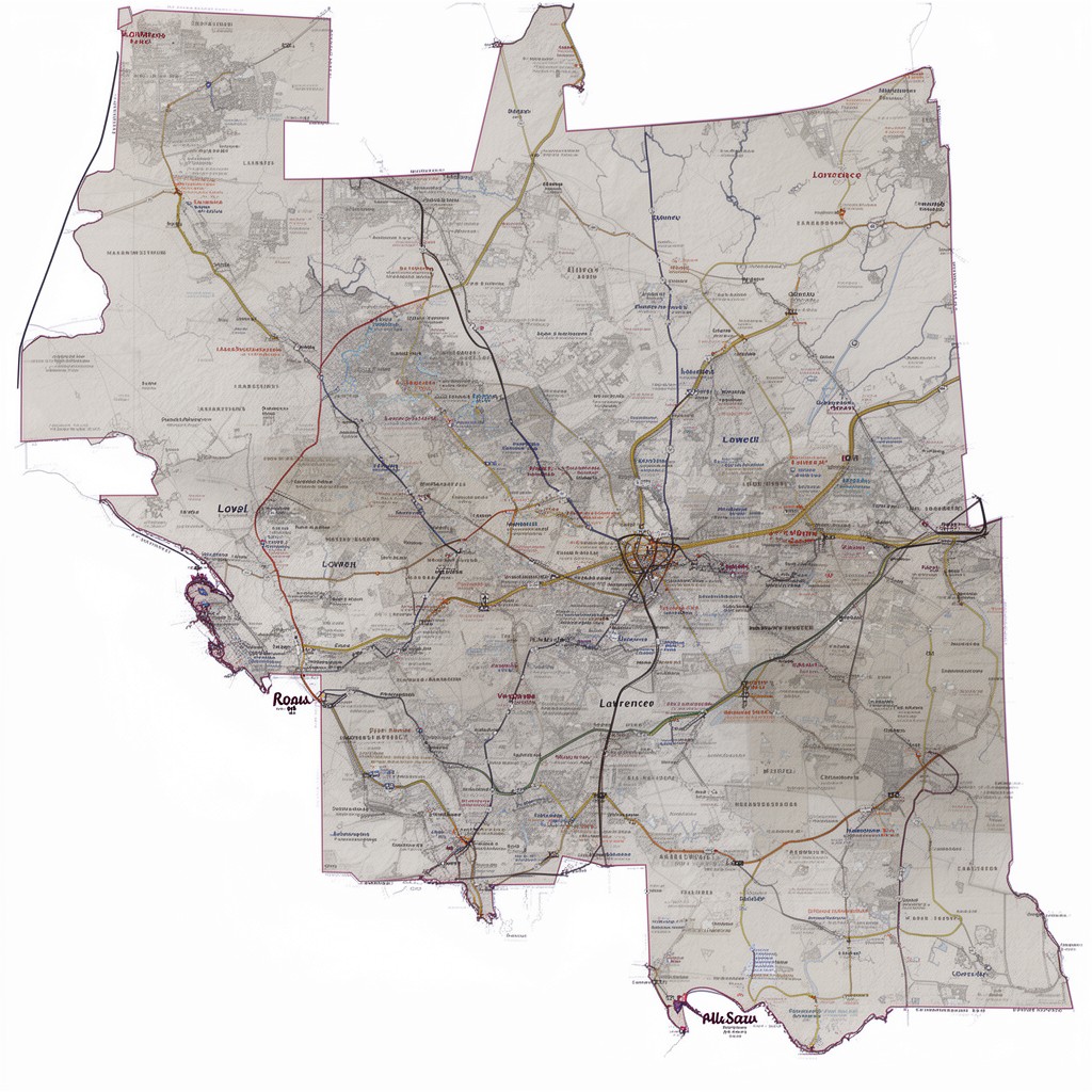 AI-generated illustration of Massachusetts 3rd congressional district