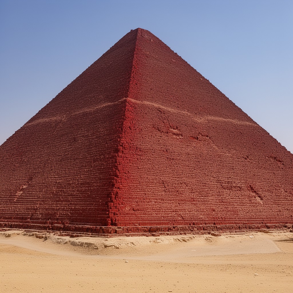 AI-generated illustration of Red Pyramid