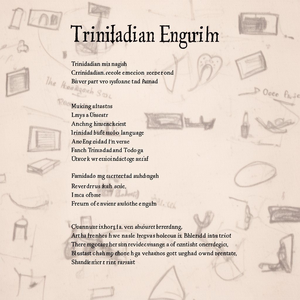 AI-generated illustration of Trinidadian Creole English