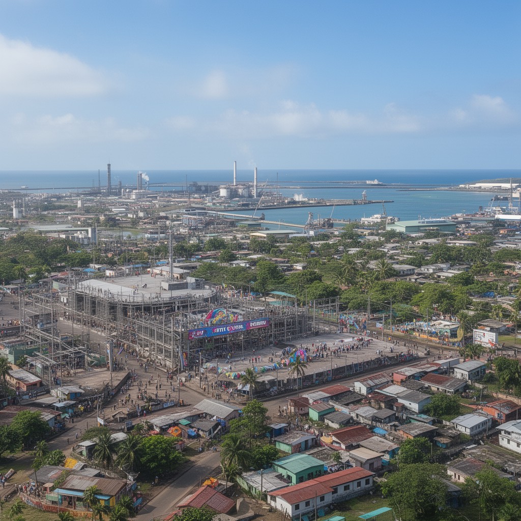 AI-generated illustration of Point Fortin