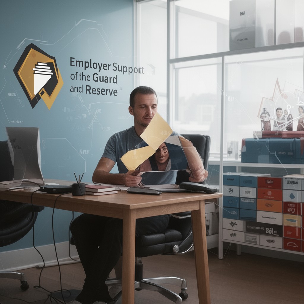 AI-generated illustration of Employer Support of the Guard and Reserve