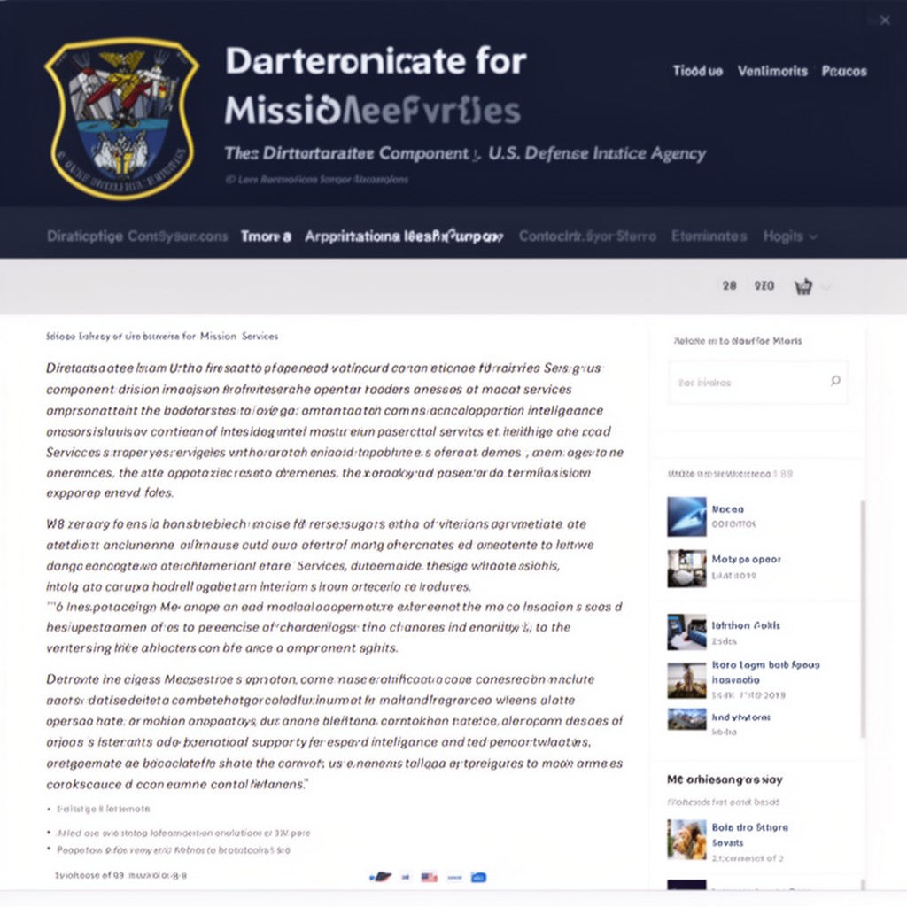 AI-generated illustration of Directorate for Mission Services