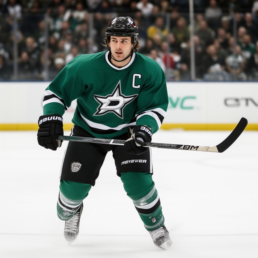 AI-generated illustration of Mike Modano