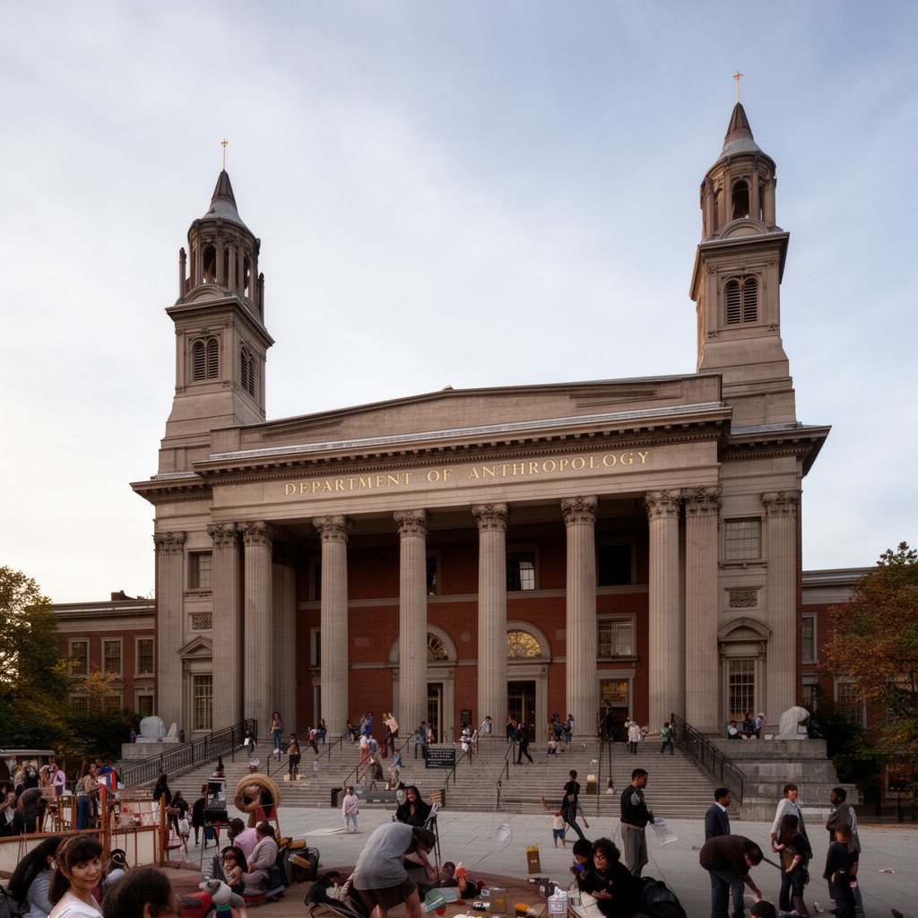 AI-generated illustration of Department of Anthropology, Harvard University