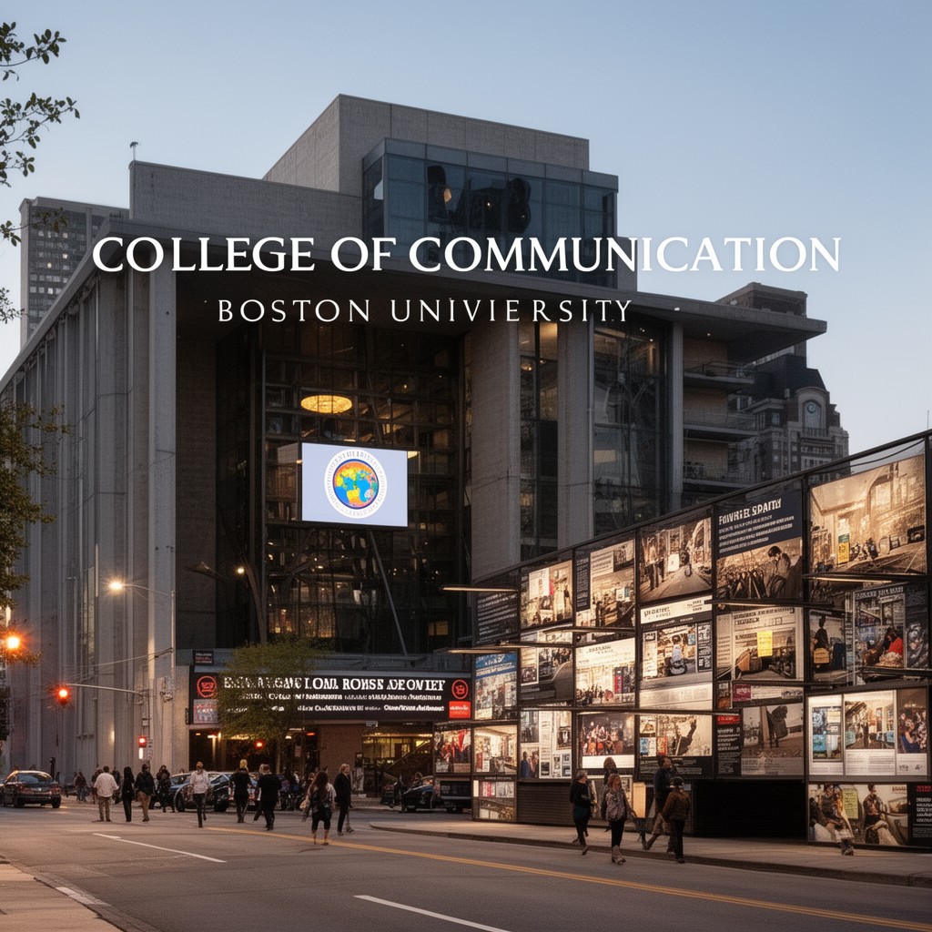 AI-generated illustration of College of Communication