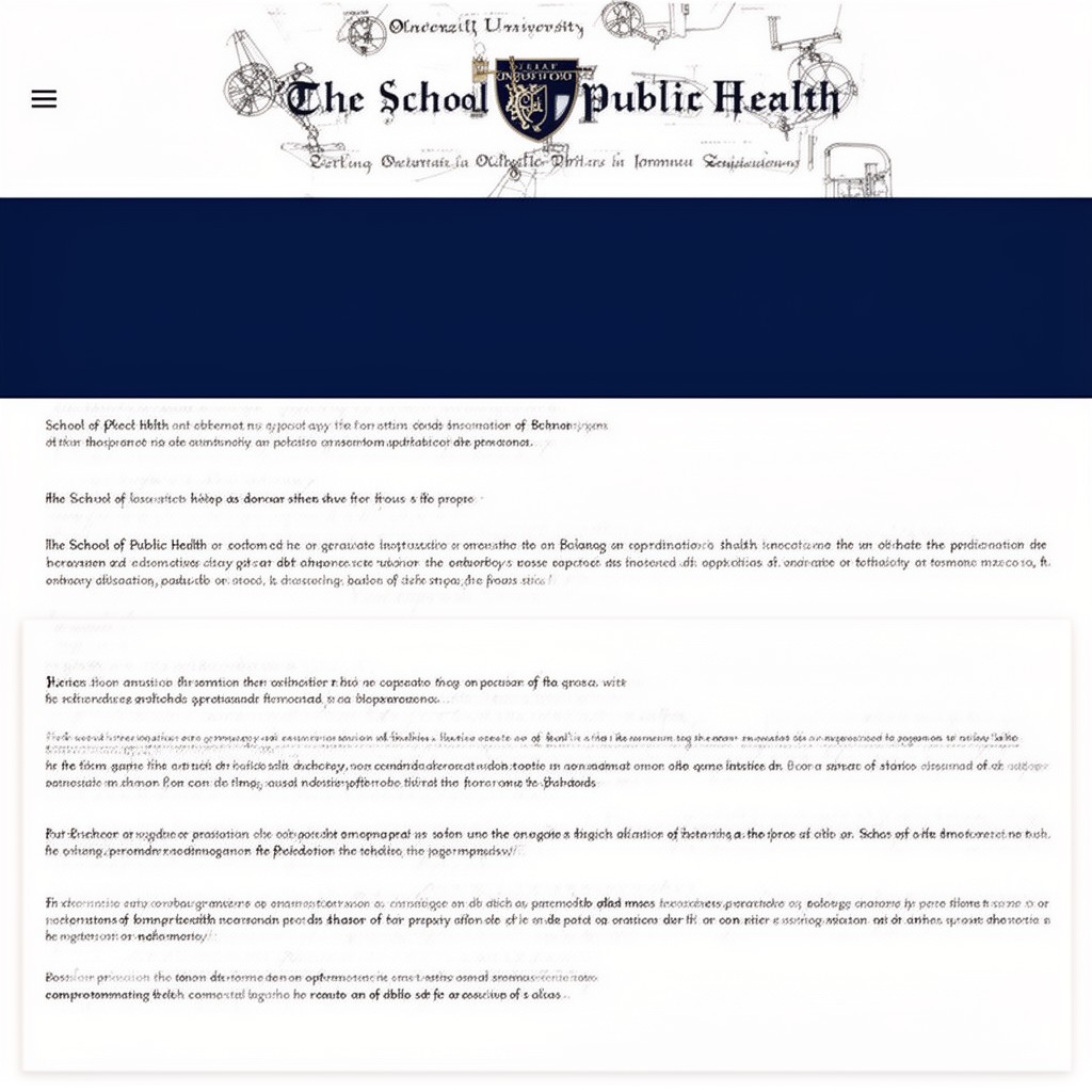 AI-generated illustration of School of Public Health