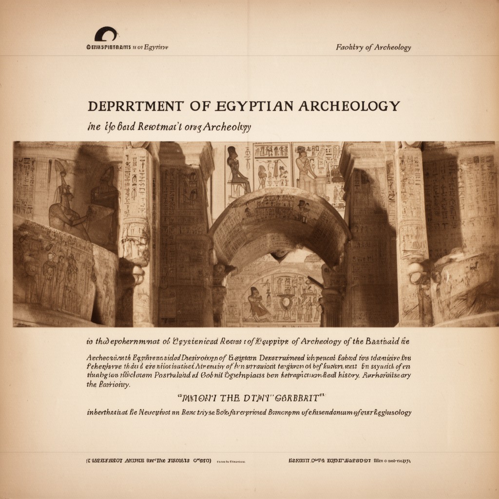 AI-generated illustration of Department of Egyptian Archaeology